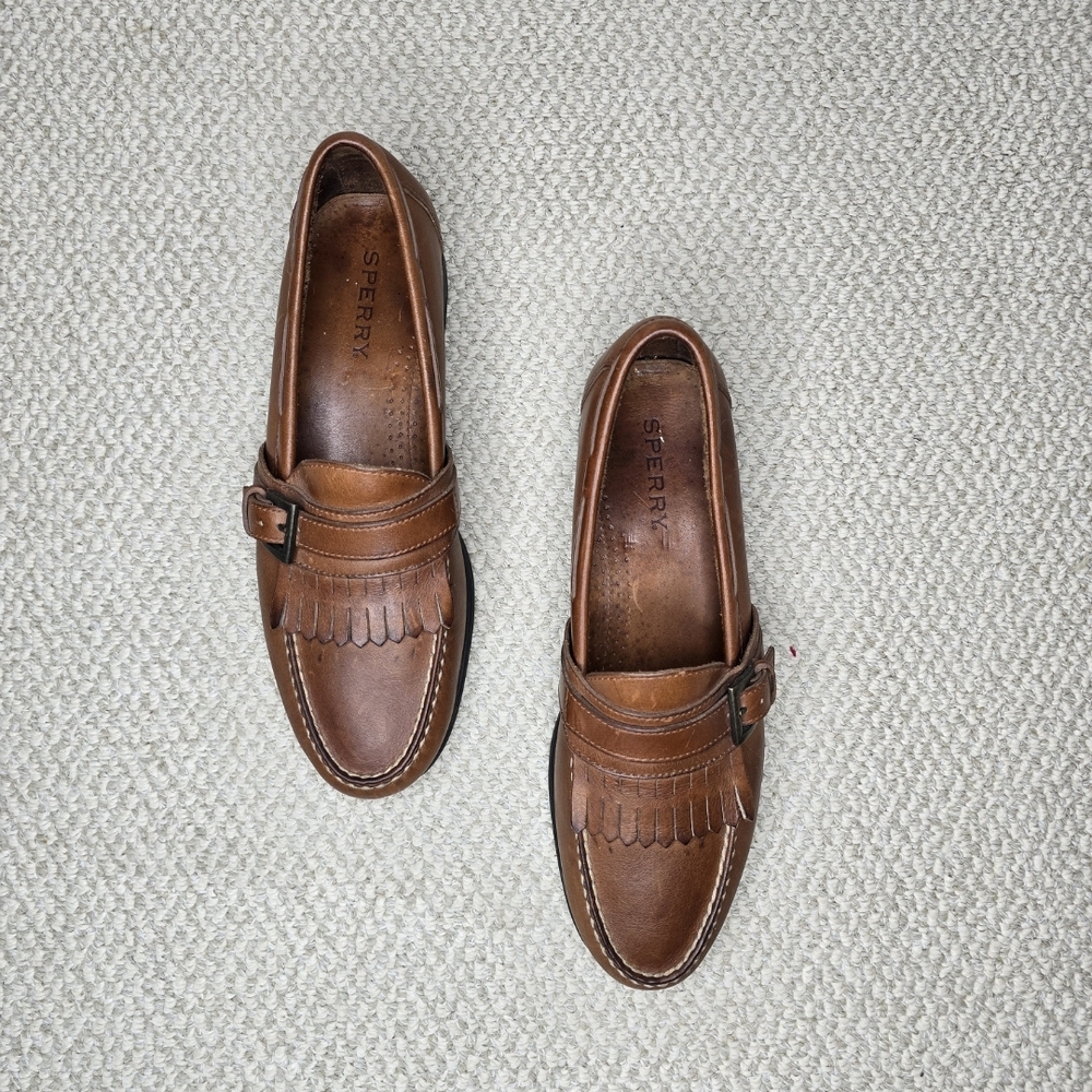 Sperry Topsider Kittle Leather Men's Brown Loafers Size 10.5